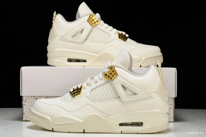 AQ9129-170 Gold Retro 4 Jordan Metallic 0803